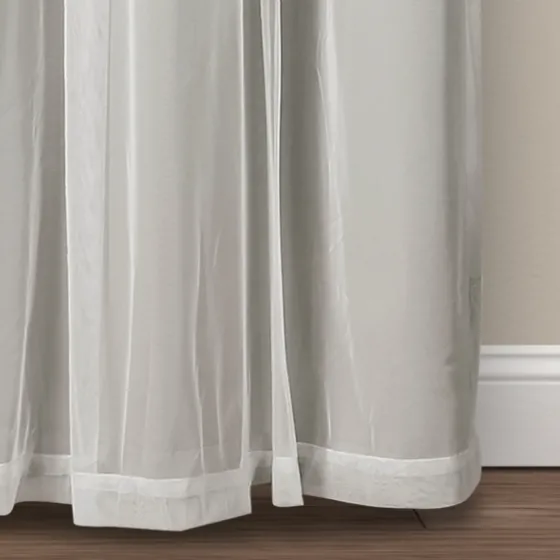 Light Curtain Panel Set With Overlay, 108 In.-Kirkland's Home Cheap