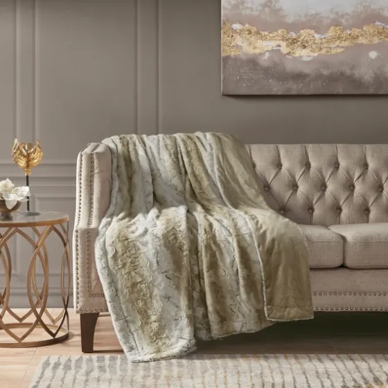 Light Faux Fur Oversized Throw Blanket-Kirkland's Home Sale
