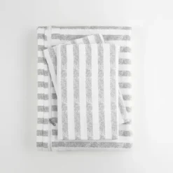 Light Gray Stripes 3-Pc. Twin Duvet Cover Set-Kirkland's Home Outlet