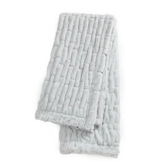 Light Ruched Faux Fur Throw-Kirkland's Home Cheap