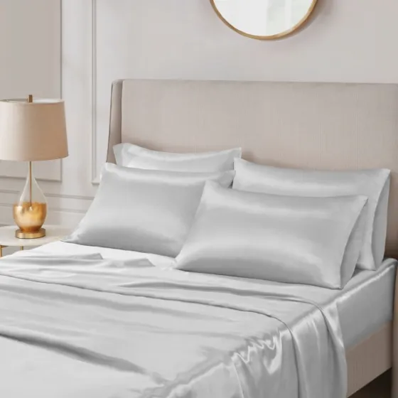 Light Satin 6-Pc. King Sheet Set-Kirkland's Home New