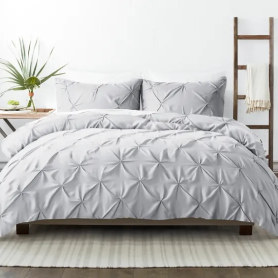 Light Soft Pinched 3-Pc. King Duvet Cover Set-Kirkland's Home Outlet