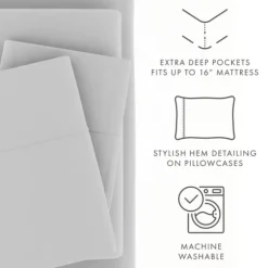 Light Ultra Soft 4-Pc. Full Sheet Set-Kirkland's Home Store