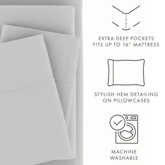 Light Ultra Soft 3-Pc. Twin Sheet Set-Kirkland's Home Online