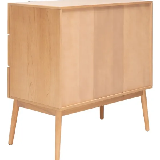 Light Wood And Cane 3-Drawer Chest-Kirkland's Home Fashion