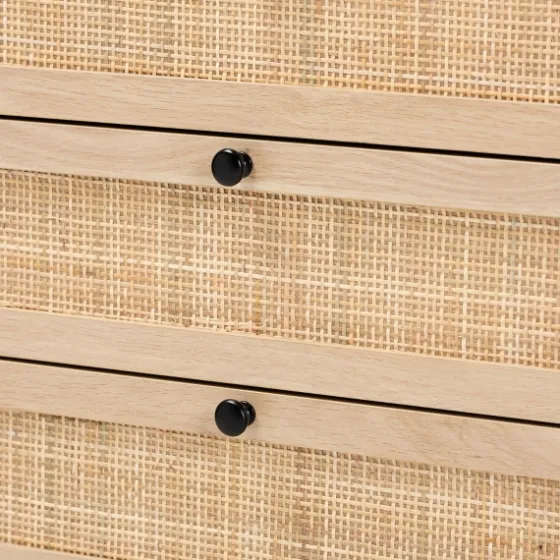Light Wood And Rat 5-Drawer Chest-Kirkland's Home Cheap