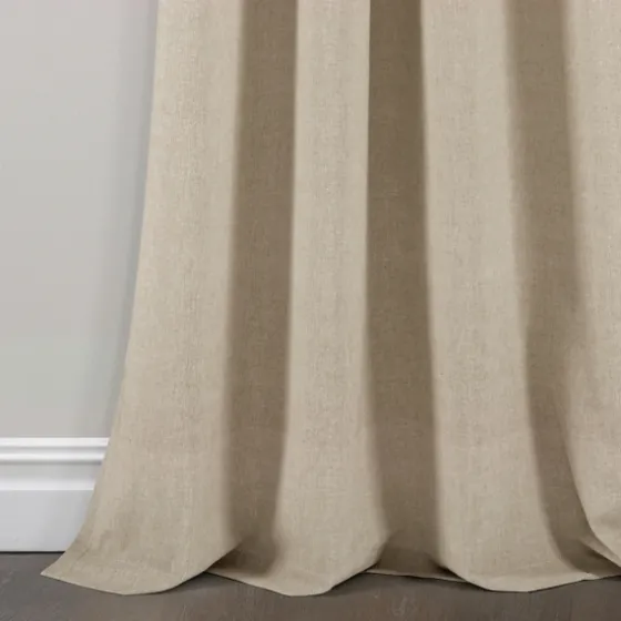 Linen Button And Stripe Curtain Panel Set, 84 In.-Kirkland's Home New