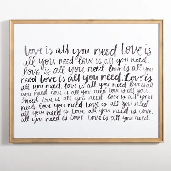 Love Is All You Need Framed Wall Plaque-Kirkland's Home Store