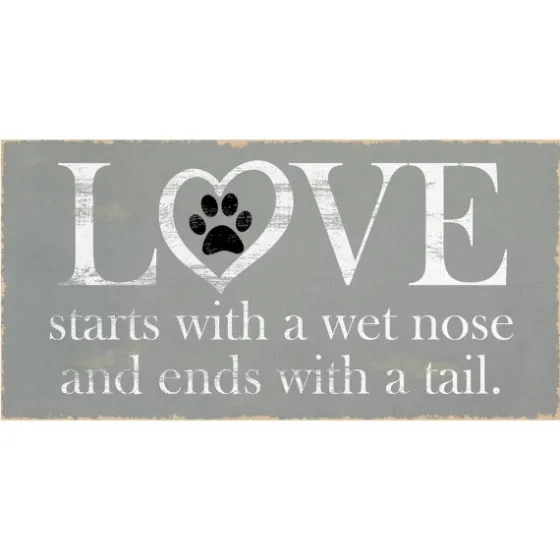 Love Starts With A Wet Nose Canvas Art Print-Kirkland's Home Online