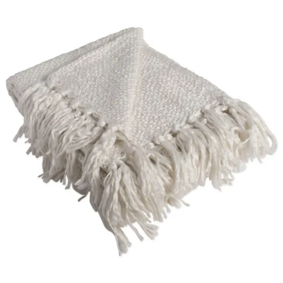 Luxe Knit Fringed Throw-Kirkland's Home Best