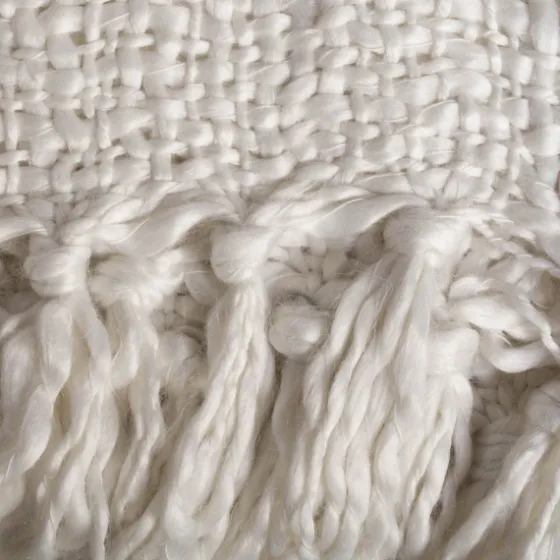Luxe Knit Fringed Throw-Kirkland's Home Best