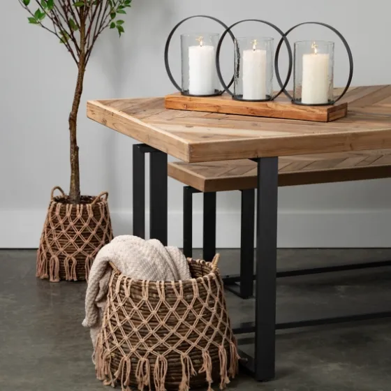 Macrame Overlay Baskets, Set Of 2-Kirkland's Home Discount