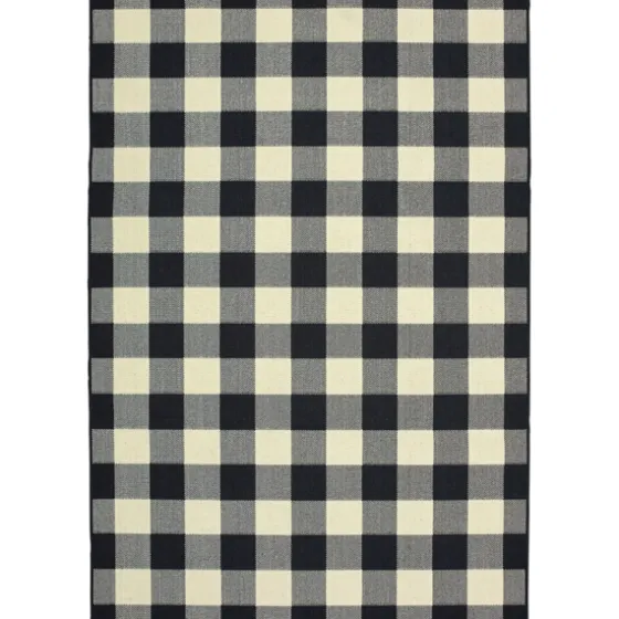 Madura Buffalo Check Outdoor Area Rug, 3X5-Kirkland's Home Sale