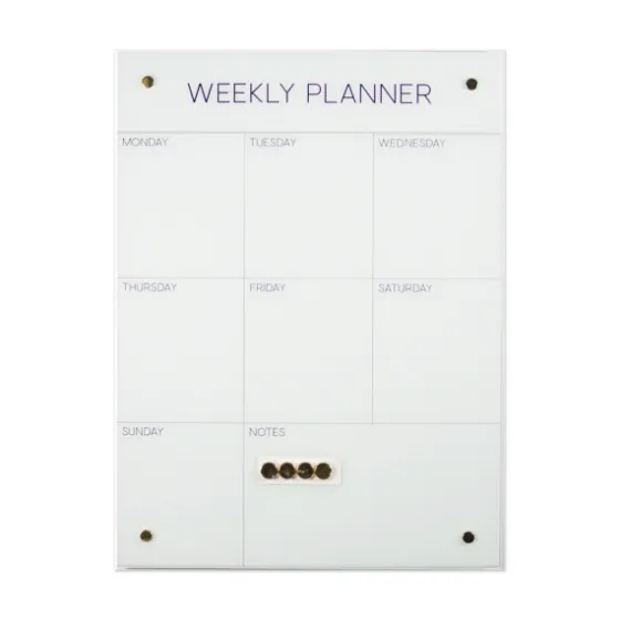 Magnetic Dry Erase Weekly Wall Planner-Kirkland's Home Online