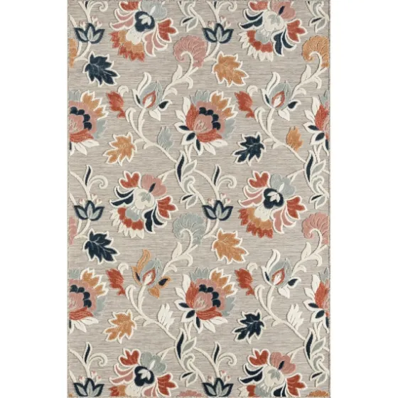 Mara Floral Blossom Indoor/Outdoor Area Rug, 7X9-Kirkland's Home Sale