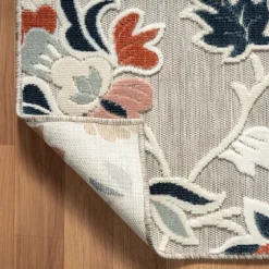 Mara Floral Blossom Indoor/Outdoor Area Rug, 7X9-Kirkland's Home Sale