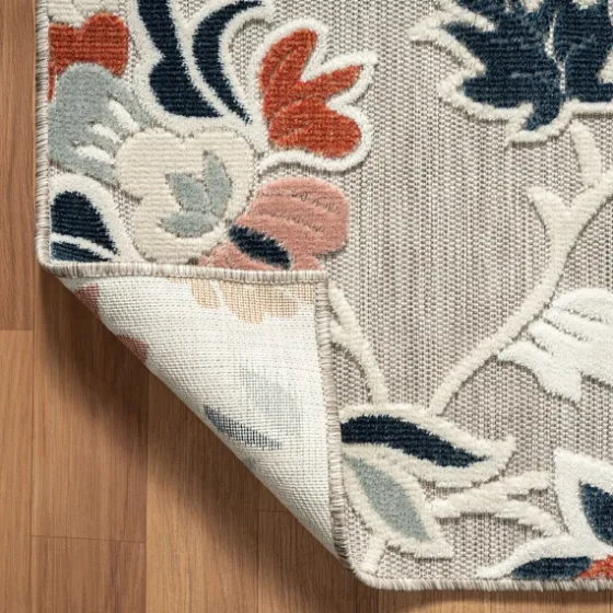 Mara Floral Blossom Indoor/Outdoor Area Rug, 7X9-Kirkland's Home Sale