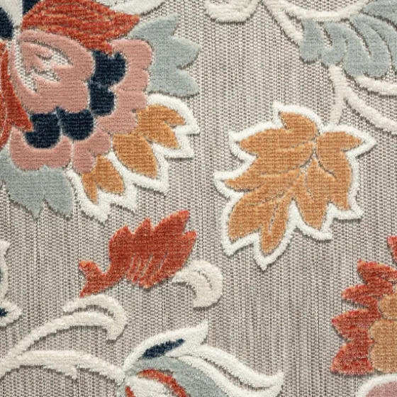 Mara Floral Blossom Indoor/Outdoor Area Rug, 5X7-Kirkland's Home New
