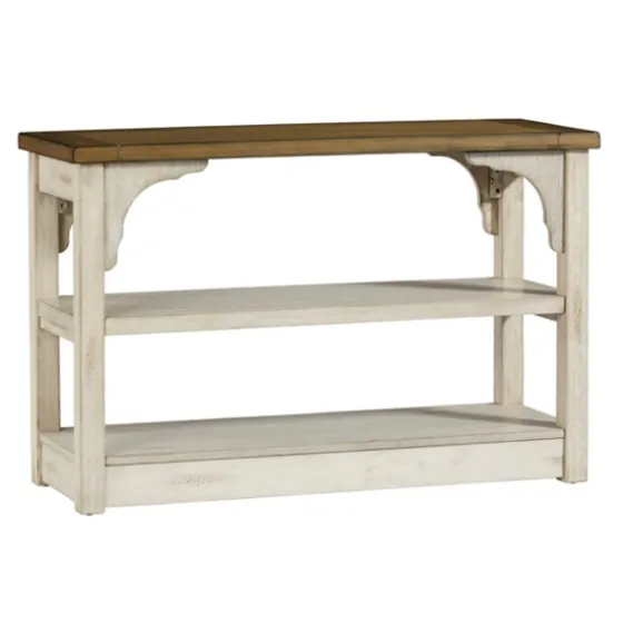 Mary White And Natural Wooden Console Table-Kirkland's Home Best