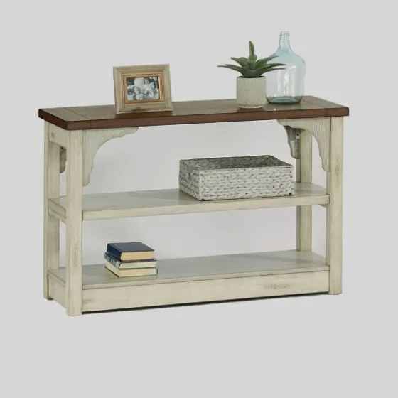 Mary White And Natural Wooden Console Table-Kirkland's Home Best
