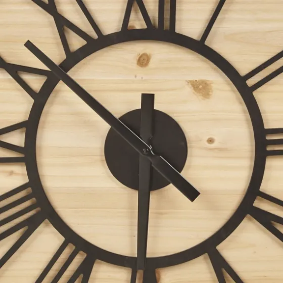 Mason Metal And Wood Wall Clock-Kirkland's Home Best Sale
