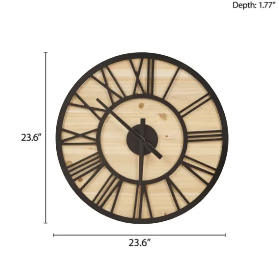 Mason Metal And Wood Wall Clock-Kirkland's Home Best Sale
