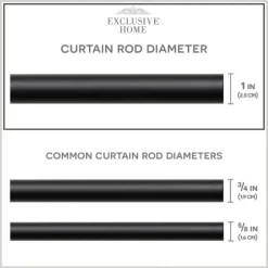 Matte Black Modern Twist Curtain Rod, 120 In.-Kirkland's Home Cheap