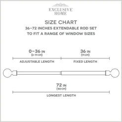 Matte Bronze Eleanor Curtain Rod Set, 72 In.-Kirkland's Home Clearance