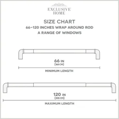 Matte Bronze Hyde Wrap Around Curtain Rod, 120 In.-Kirkland's Home Shop
