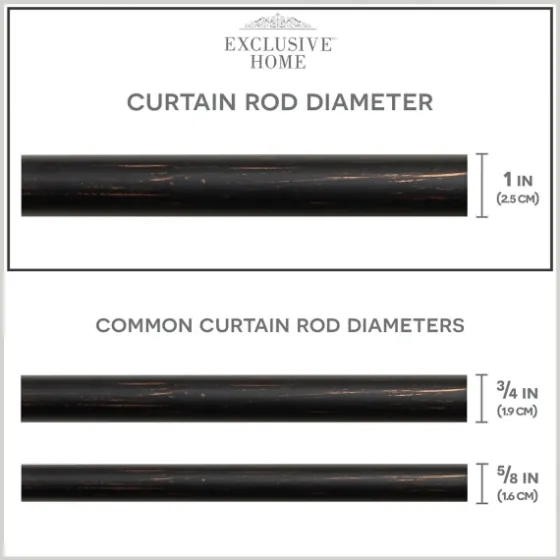 Matte Bronze Modern Twist Curtain Rod, 120 In.-Kirkland's Home Best