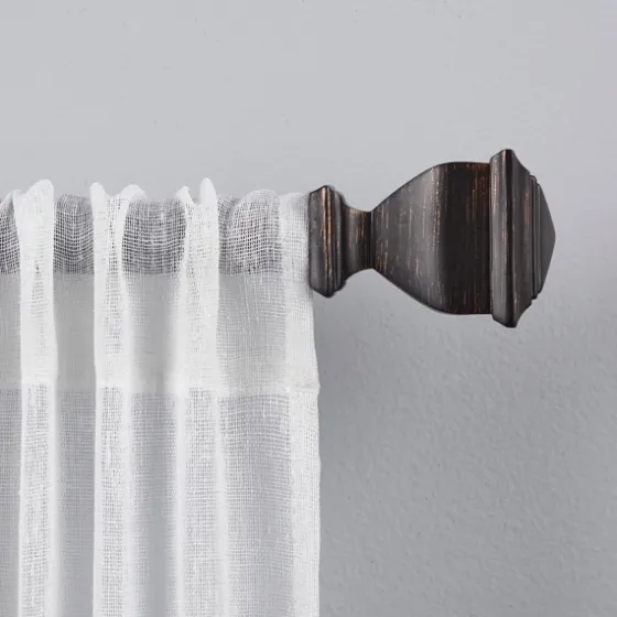 Matte Bronze Nathan Curtain Rod, 72 In.-Kirkland's Home Fashion