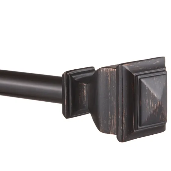 Matte Bronze Nathan Curtain Rod, 72 In.-Kirkland's Home Fashion