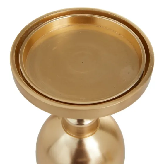 Matte Metal 3-Pc. Pillar Candle Holder Set-Kirkland's Home Hot