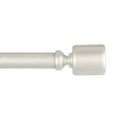 Matte Nickel Rhys Cylinder Curtain Rod, 72 In.-Kirkland's Home Discount