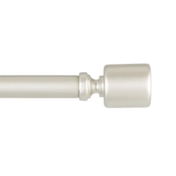 Matte Nickel Rhys Cylinder Curtain Rod, 72 In.-Kirkland's Home Discount