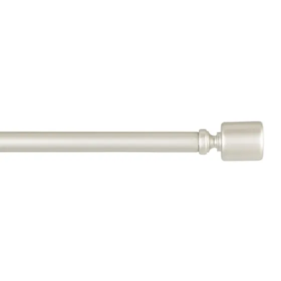 Matte Nickel Rhys Cylinder Curtain Rod, 72 In.-Kirkland's Home Discount
