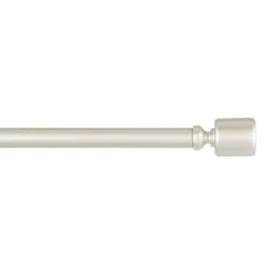 Matte Nickel Rhys Cylinder Curtain Rod, 120 In.-Kirkland's Home Best Sale