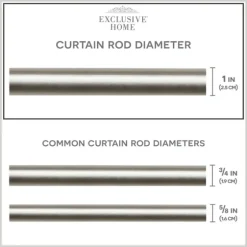 Matte Nickel Stacked Cylinder Curtain Rod, 72 In.-Kirkland's Home Flash Sale