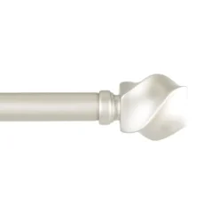 Matte Silver Modern Twist Curtain Rod, 72 In.-Kirkland's Home Cheap