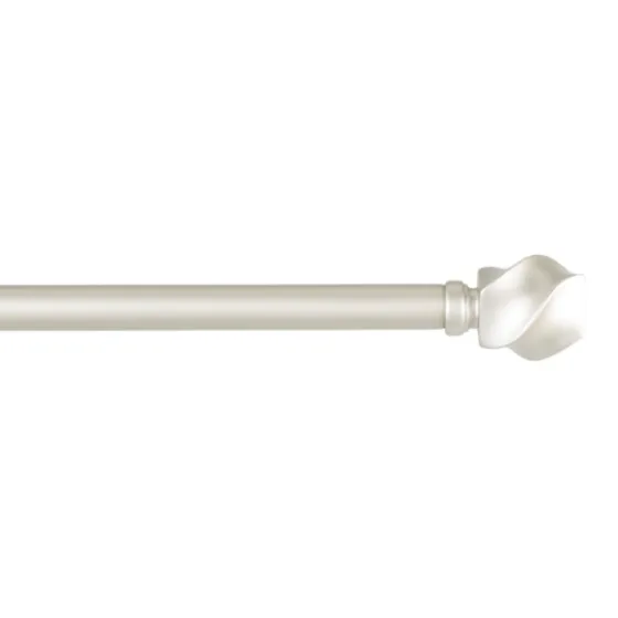 Matte Silver Modern Twist Curtain Rod, 72 In.-Kirkland's Home Cheap
