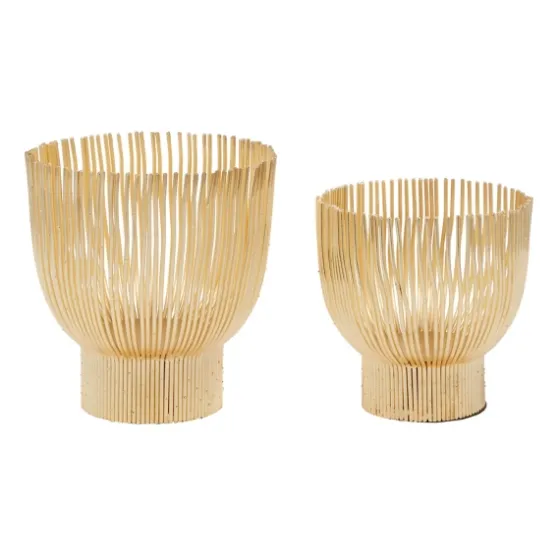 Matte Straws 2-Pc. Votive Candle Holder Set-Kirkland's Home Flash Sale