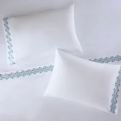 Medallion Hem Microfiber 4-Pc. Queen Sheet Set-Kirkland's Home Shop