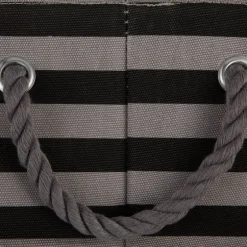 Medium Black Paw Patch Stripe Round Pet Basket-Kirkland's Home Best Sale