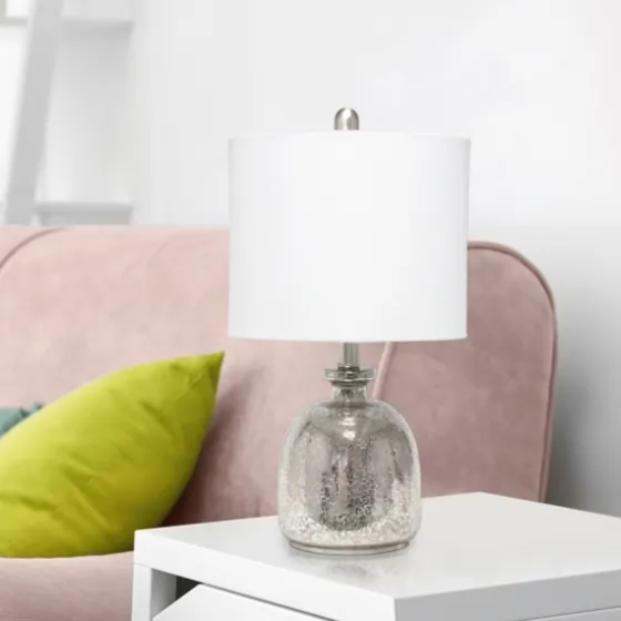 Mercury Hammered Glass Shade Table Lamp-Kirkland's Home Outlet