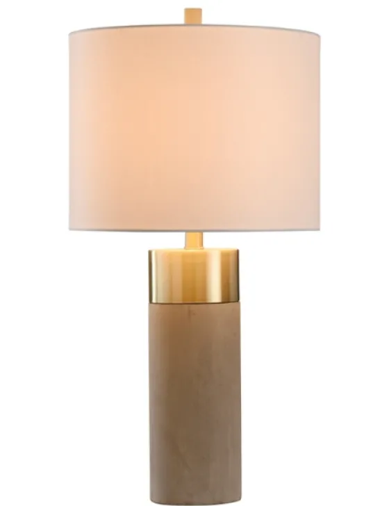 Metal And Concrete Cylindrical Table Lamp-Kirkland's Home New