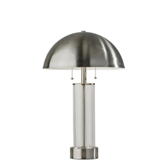 Metal Dome And Clear Glass Table Lamp-Kirkland's Home Fashion