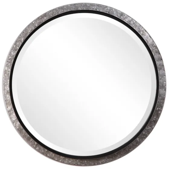 Metal Exposed Nail Head Round Framed Mirror-Kirkland's Home Best