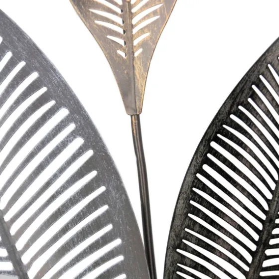 Metallic Leaves Metal Plaques, Set Of 2-Kirkland's Home Outlet