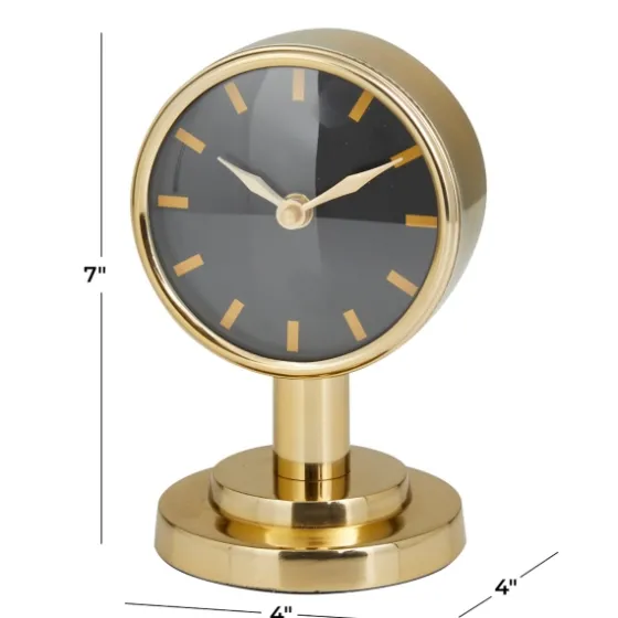 Metallic Steel Beveled Base Tabletop Clock-Kirkland's Home Cheap