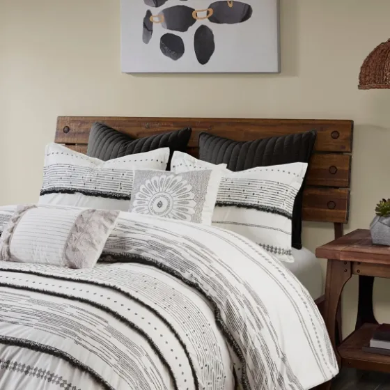 Mia Striped 3-Pc. Queen Duvet Cover Set-Kirkland's Home Fashion